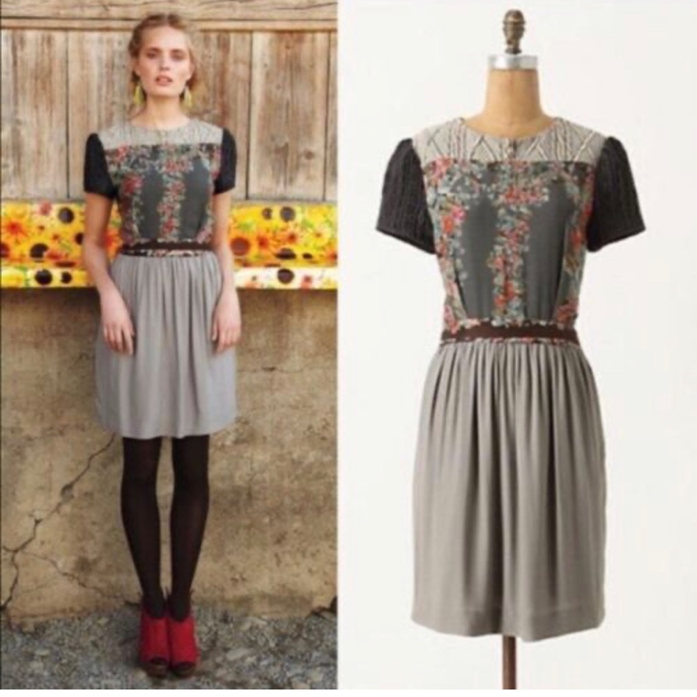 Ailanto Anthropologie floral dress